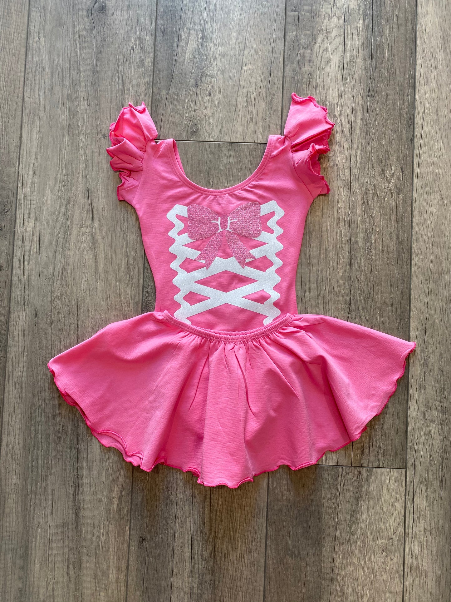 Pink Princess Vibes Girls Leotard by Daily Threads and Decor